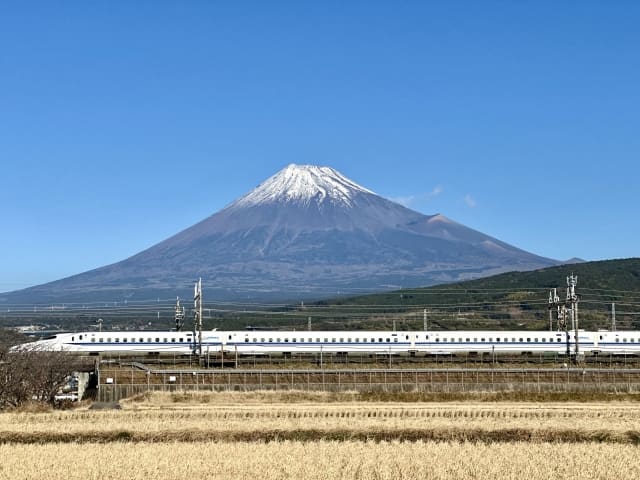 新幹線と富士山